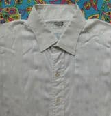 Vintage Jermyn Street shirt Hilditch and Key size 16 fine cotton woven stripe C